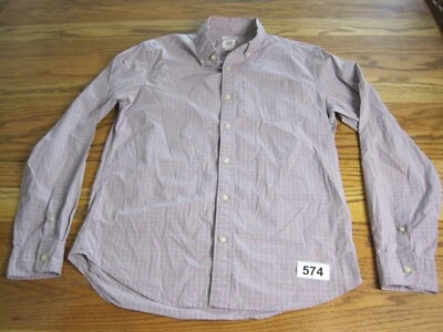Gap Shirt Men's Small Lavender Purple Plaid Button Up Dress Casual Long Sleeve - Image 1 of 4
