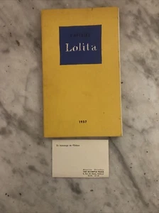 GIRODIAS, Maurice. L’Affaire Lolita: LIMITED EDITION NO. 00105 / 5000. 1957 SOFT - Picture 1 of 17
