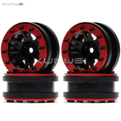4pcs 1.9" Beadlock Wheel Rim for 1/10th RC SCX10 TRX-4 D90 CC01 D110  TF2 Tamiya - Image 1 of 4