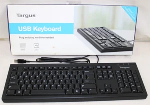 Targus USB Standard Size Corporate Plug and PlayKeyboard AKB30USZ 104QWERTY - Picture 1 of 12
