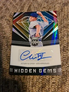Hyun-IL Choi 2020 Panini Elite Extra Edition Hidden Gems Autograph HG-HC Dodgers - Picture 1 of 10