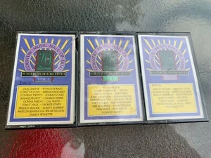 country music hall of fame 45 hits vol. 1 , 2 & 3 cassette [lot] - Picture 1 of 3