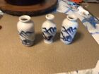 three little vases from Japan. Four Inches Tall One An Half Wide
