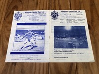 Football Programmes Home Match Day Wimbledon v 1996-97 Season Football Programmes Home Match Day Wimbledon v 1996-97 Season