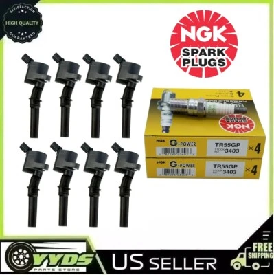 Свечи зажигания NGK SP493 катушки зажигания для Ford Lincoln Mercury DG508 4,6 л - Изображение 1 из 4