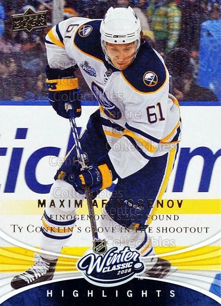 2008-09 Upper Deck Winter Classic #12 Maxim Afinogenov - Image 1 of 1