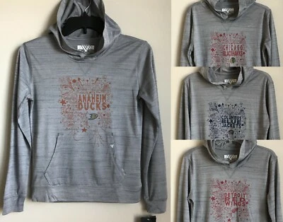 Nueva Camisa de Hockey NHL para Niña con Capucha Clara Color Gris 100% Poliéster -Elige1 Foto 1 de 4