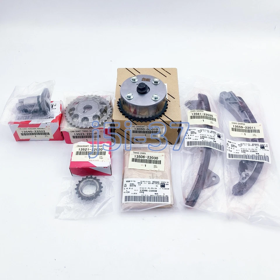 7Pcs Timing Chain Kit Sprocket Fit For 2000-2005 TOYOTA MR2 SPYDER VVT-I 1.8L - Image 1 of 4