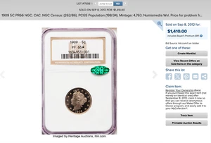 1909 NGC PR66* STAR CAC $1,410 APR This Slab! DEEP CAMEO? Monster Liberty Nickel - Picture 1 of 3