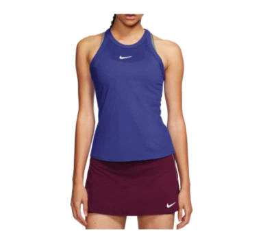 NWT$45 Nike Court Women's Dri-Fit Tennis Tank Top Size XL AT8983-554 violet Slim