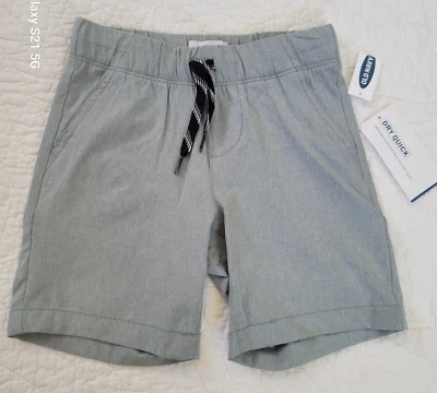 NEW Old Navy Gray Drawstring Shorts Dry Quick Boy's XS/5 NWT - Imagem 1 de 4