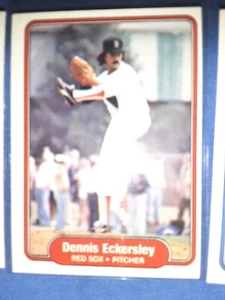 1982 Fleer Dennis Eckersley 292 Boston Red Sox - Picture 1 of 1