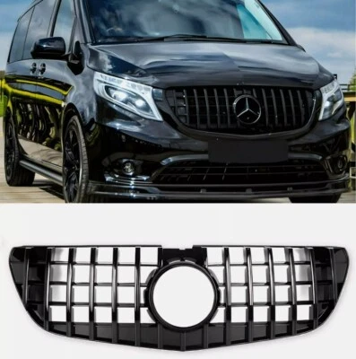 2XCITE Mercedes Benz Grill Vito Class W447 2014-19 Gloss Black Panamericana GT