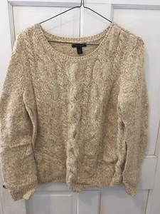 Women's Beige/Tan/Light Brown Tommy Hilfiger Sweater, Size L Large - Picture 1 of 8