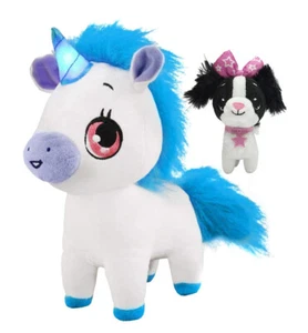 Wish Me Pets Konvolut - Leuchtende LED Plüschtiere - Blau Tinks Einhorn an - Bild 1 von 7