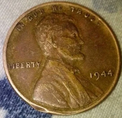 RARE 1944 Wheat Penny No Mint Mark   - Image 1 of 2