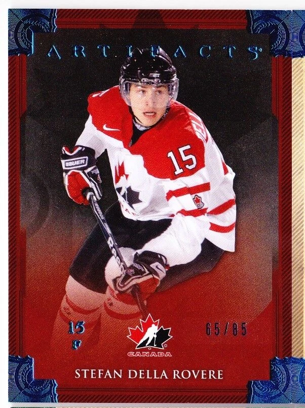 13-14 Artifacts Stefan Della Rovere /85 Hobby SAPPHIRE BLUE Team Canada 2013 - Image 1 of 1