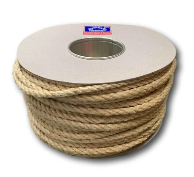 100M TRADE REELS EVERLASTO NATURAL SISAL DECKING ROPE 6mm 8mm 10mm 12mm 14mm