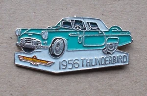 Ford Thunderbird 1956 Coche Sombrero Pin Solapa Tie Tac Hatpin Pins 1960 Azul Metal - Imagen 1 de 2