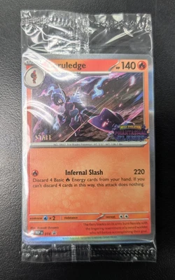 Mega Evolution Phantasmal Flames Staff Set Promo Sealed Pokemon Card 4 Set - Image 1 of 2