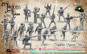 28mm Napoleonic Spanish Militia Infantry - Peninsula War - black powder era - Picture 1 of 1