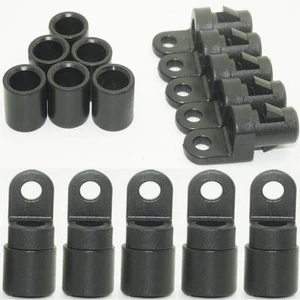 (30er Pack) 1/4" Seil Terminal für Gummis Elastisch Schlagschnur Pad Haken... - Bild 1 von 7