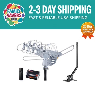 Impresionante Antena Exterior WA-2608 - Soporte 4K/1080P y Rotación Motorizada 360° Foto 1 de 4