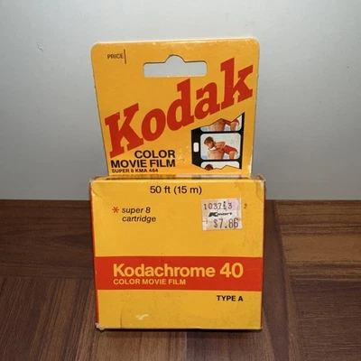 Cartucho KODAK Kodachrome 40 Sonido Color Película Tipo A Super 8 Caducado 1988 Foto 1 de 4