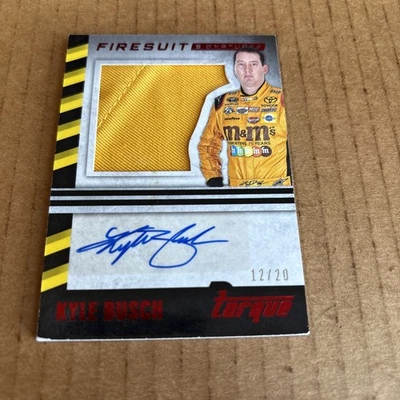 2016 Torque AUTO FIRESUIT SSP /20 Kyle Busch #SFS-KB NASCAR Racing Card (f3) - Image 1 of 2