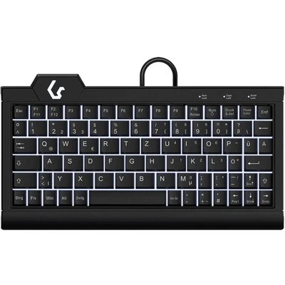 KeySonic TAS KSK-3010ELC (DE) Super-Mini Backlight schwarz 60962 (4250078172956) - Bild 1 von 2