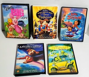 Disney DVD Lot of 5 | Underdog, 3 Musketeers, Piglet, Stitch x2 | Family Fun - Bild 1 von 16