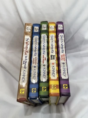 Diary of a Wimpy Kid Hardcover Chapter Book Lot 10 Mix #2-8, 10, 13 Jeff Kinney - Image 1 of 4