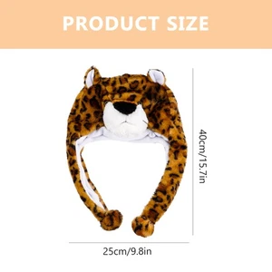 Leopard Hat Prop Cartoon Leopard Headdress Performance Hat Party Decoration - Picture 1 of 12