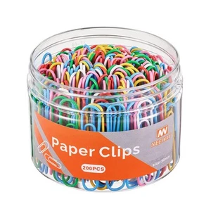 200pcs Colored Paper Clips, 2 Inch Large Paper Clip, Jumbo Paperclips, Paper ... - Picture 1 of 6