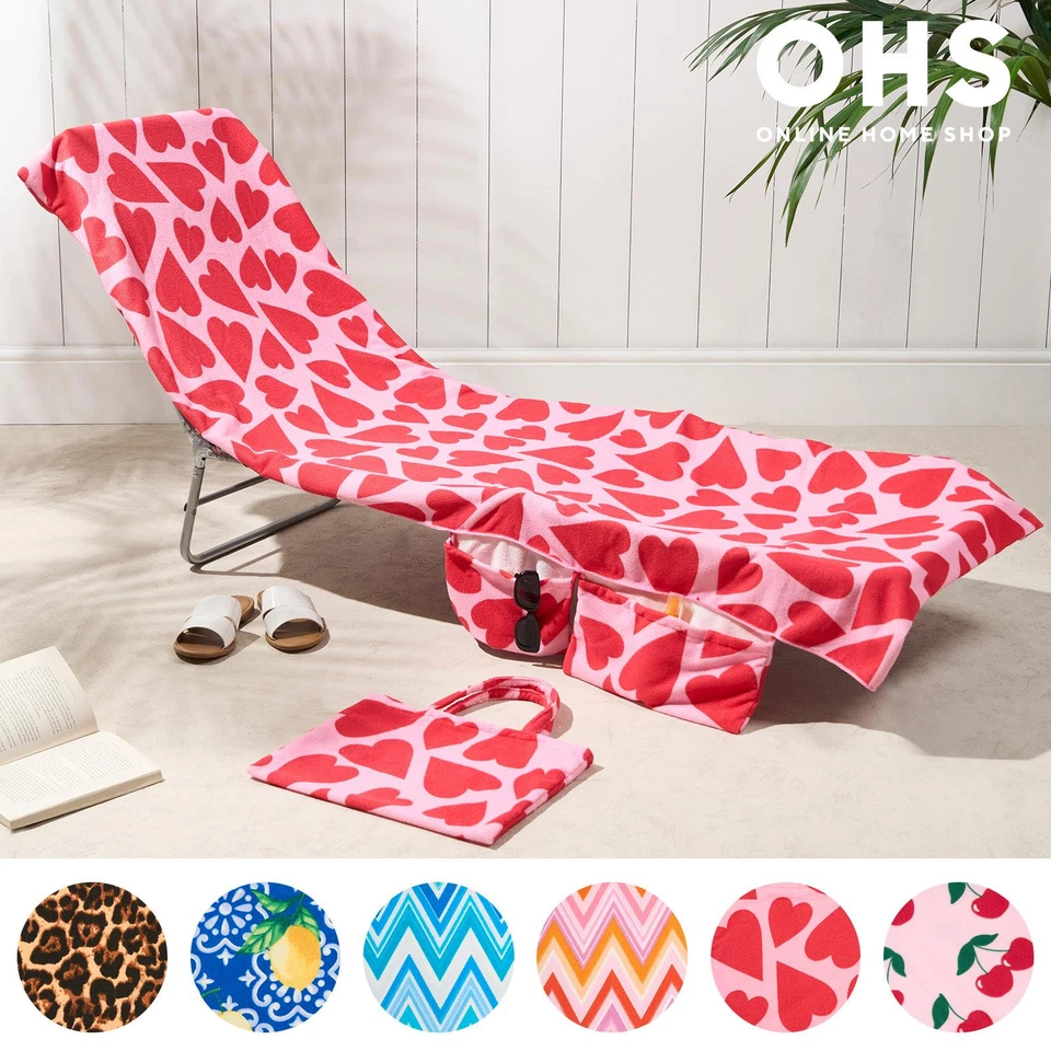 OHS Beach Towel Bag Microfiber Quick Dry Absorbent Soft Large Travel Bath Swimming