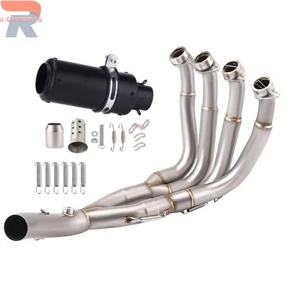 Sistema de tubos de escape tubos de cabezal con DB Killer apto para Yamaha YZF R6 2006-2020 Foto 1 de 4