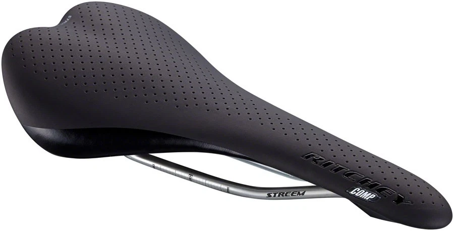 Ritchey Comp Streem Saddle 132mm Width Steel Rails Black