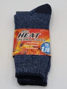 1 Pair Men Heated Sox Winter Warm Thermal Socks Size 10-13 - Blue - Picture 1 of 2