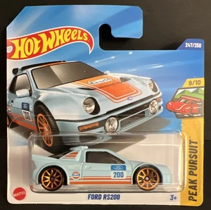 SHORT CARD 2025 Hot Wheels 247/250 FORD RS200 GULF OIL RACING ~ BOX SHIPS FREE - Picture 1 of 9