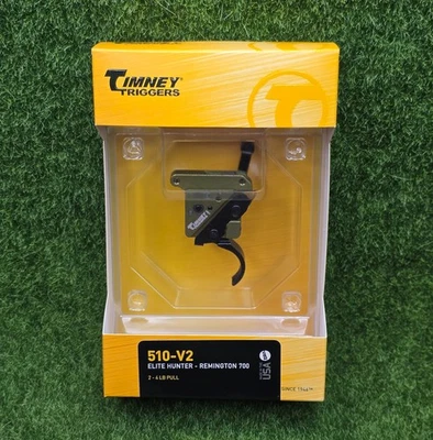 TIMNEY TRIGGERS Timney ELITE HUNTER Remington 700 Standard Curved Trigger, Right, Black - 510-V2