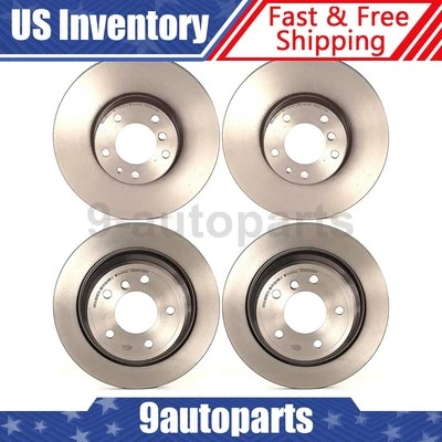 Rotores de freno de disco delanteros traseros Brembo OE para BMW 540i 1997 1998 1999 2000 Foto 1 de 4