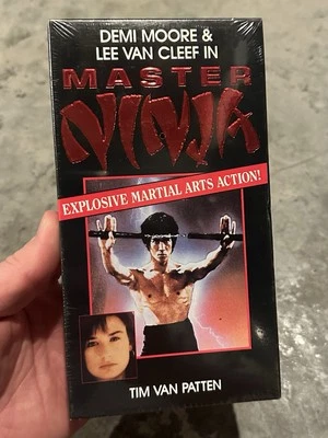 MASTER NINJA VHS 1984 MARTIAL ARTS DEMI MOORE-LEE VAN CLEEF HTF RARE OOP SEALED - Image 1 of 4