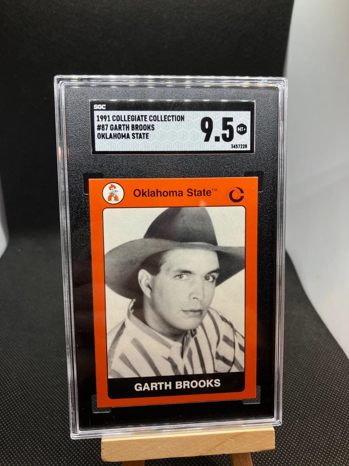Garth Brooks 1991 Collegiate Collection Oklahoma State Card #87 SGC 9.5 Mint+🔥 - Image 1 of 2