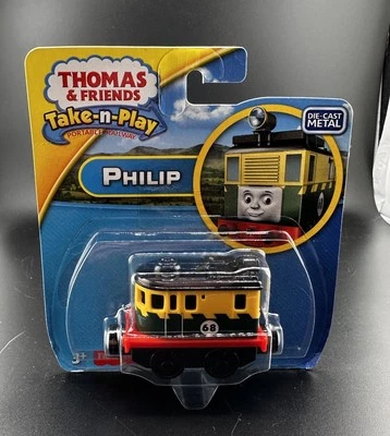 Thomas & Friends Take-n-Play Along DieCast Philip Train sellado en tarjeta nuevo con etiquetas Foto 1 de 4