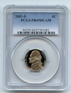 2003 S 5C Jefferson Nickel PCGS PR69DCAM - Picture 1 of 1