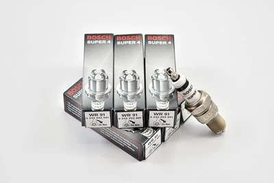 6X Bosch Super Sparkplugs For Ford Falcon AU 1-2-3 4.0L 6cyl and XR6 EA EB ED EF - Image 1 of 4