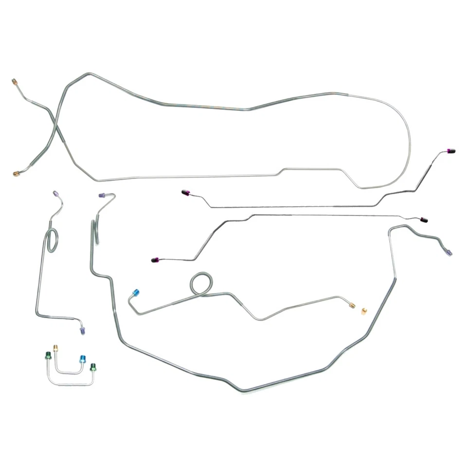 Brake Line Kit Disc Brake Conversion Hardtop 1969-72 Lemans Cutlass GS Stainless - Image 1 of 4