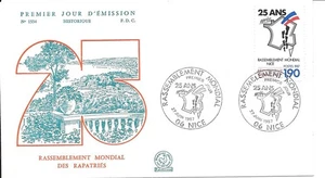 France 1987 FDC Rassemblement Mondial YT 2481 - Picture 1 of 1