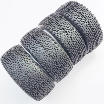 4 pièces remplacements de pneus en caoutchouc pour Wltoys 144001 124018 LC - Photo 1/4