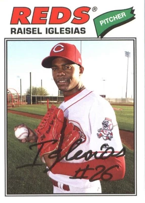 2018 Topps Archives Baseball Card #116 Raisel Iglesias - Image 1 of 2